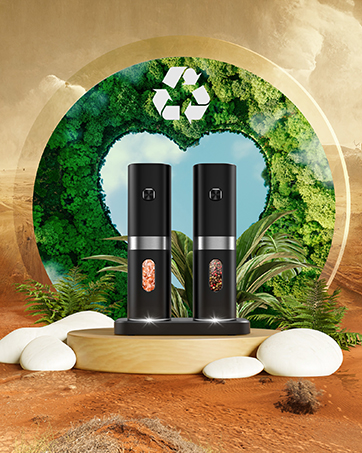 Electric Salt and Pepper Grinder Set