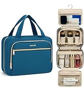 Hanke Hanging Travel Toiletry Bag for Women, Water-Resistant Makeup Organizer with Hook, Cosmetic...