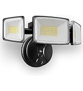 Onforu 80W 9000LM Flood Lights Outdoor, Brightness Security LED Flood Lights with 3 Adjustable He...