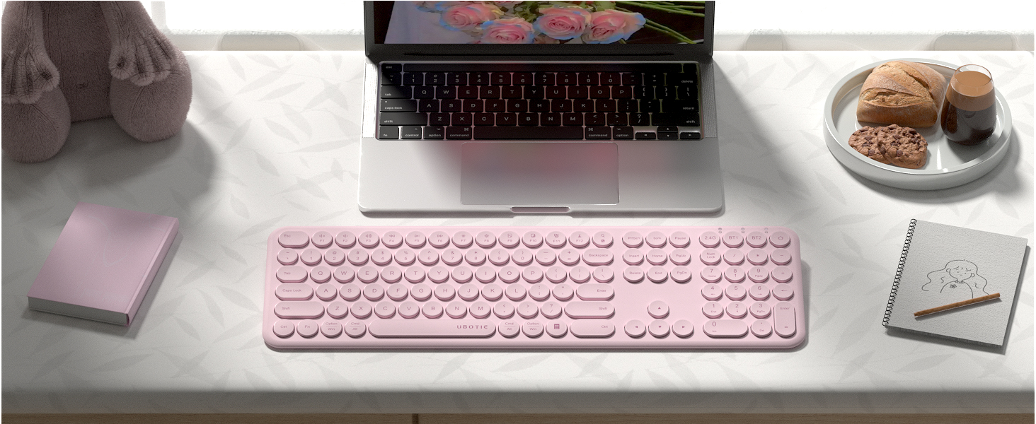 WIRELESS AND BLUETOOTH KEYBOARD