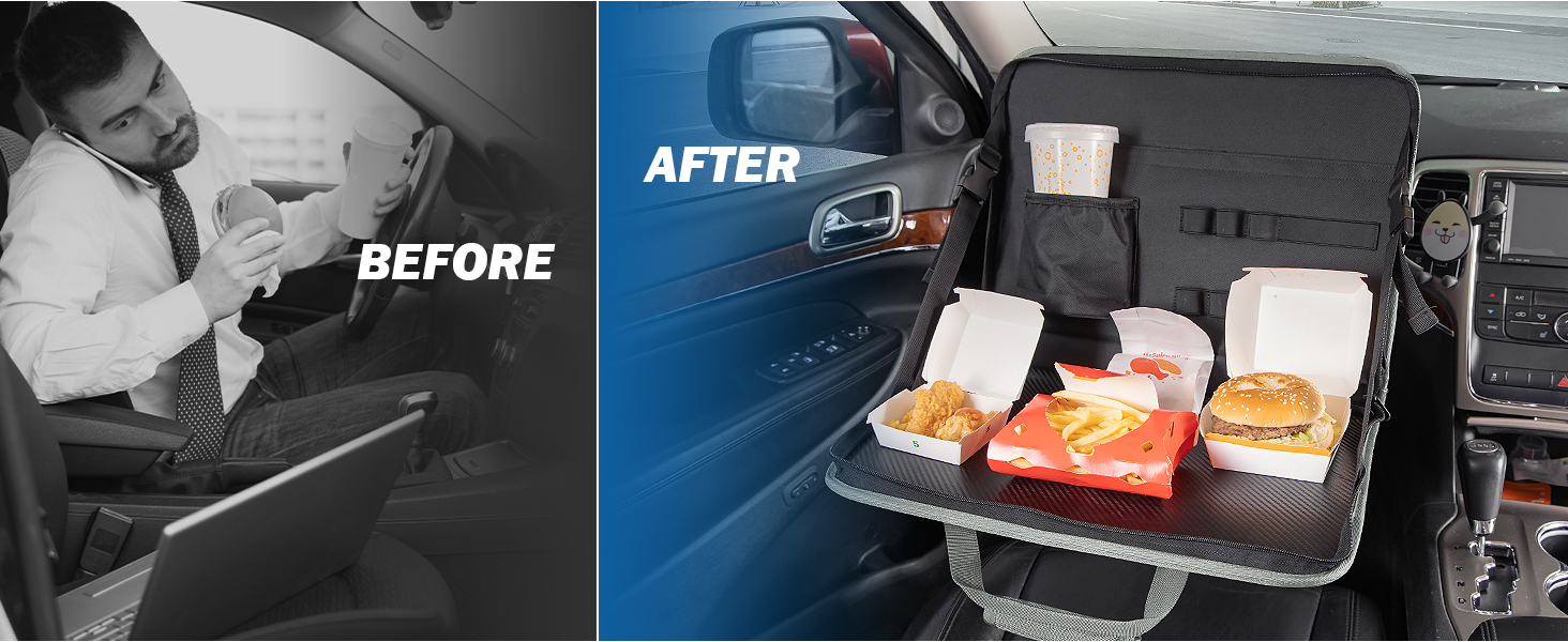 Steering Wheel Eating Tray