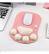 Cute Cat Paw Mouse Pad, Precision Mutispandex Surface, Soft Silicone Filling, Non-Slip PU Base, 2...