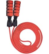 Jump Rope for Women &amp; Men Adjustable Length Cotton Skipping Rope for Adults &amp; Kids Workout Equipm...