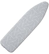 Seiritex Ironing Board Cover 15 x 54 inch Heat Reflective with Hook and Loop Fasteners, Thick Pad...