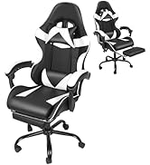 Ray Bear Gaming Chair, Ergonomic Computer Chair with Footrest and Lumbar Support, Height Adjustab...