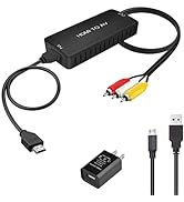 LVY HDMI to RCA Converter, HDMI to Composite Video Audio Converter Adapter, HDMI to AV, Supports ...