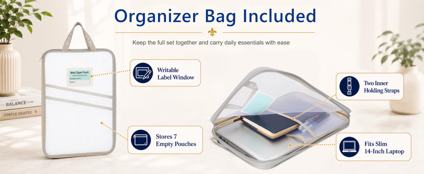 zippered pouch hanging