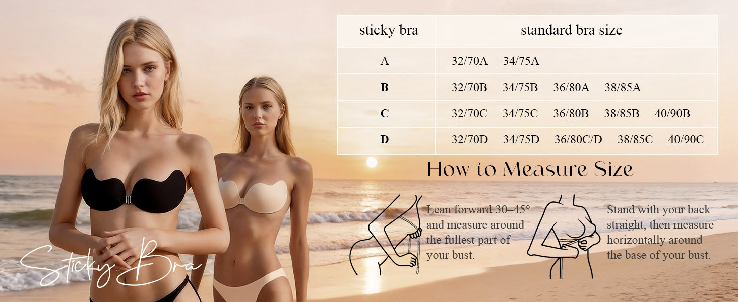 Push Up Sticky Bra