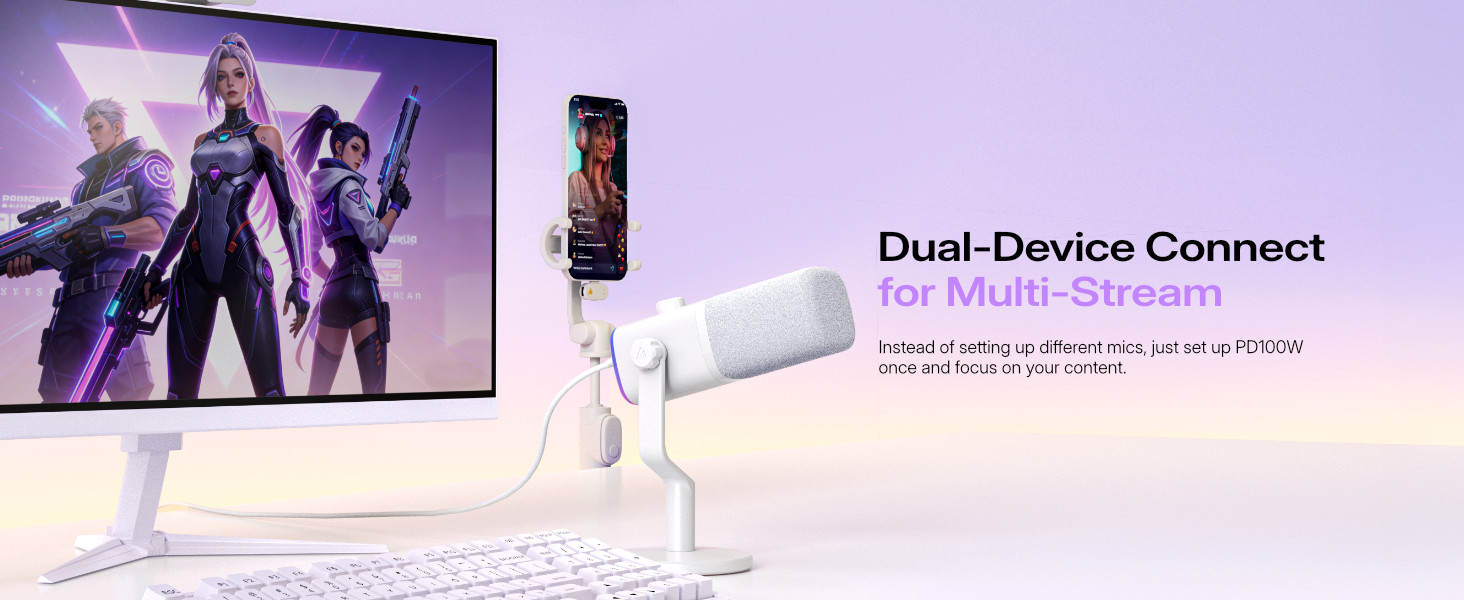 wireless microphone for gaming streaming