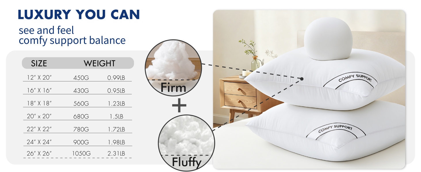 MIULEE PILLOW INSERTS