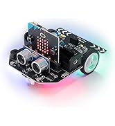 FREENOVE Micro:Rover Kit for BBC Micro:bit (V2 Included), Obstacle Avoidance, Light-tracing, Line...