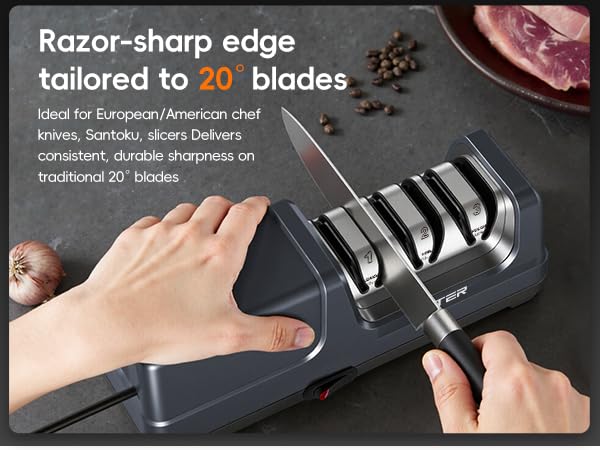 20°SHARPENING FOR KITCHEN KNIVES