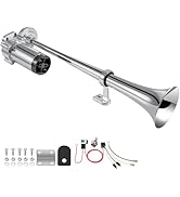Air Horn for Truck Boats Car, 12V 150db Super Loud Train Horns Kit with 120 PSI Air Compressor Si...