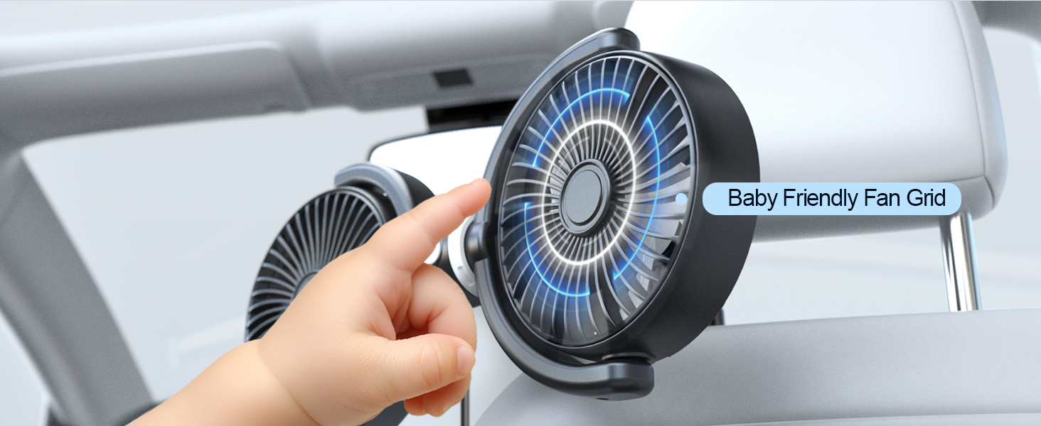 battery powered car fan