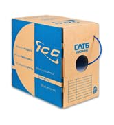 ICC Cat6 CMR Riser 1000ft - UTP 23AWG, 100% Solid Pure Copper, Unshielded, Bulk Ethernet Cable, P...