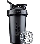 BlenderBottle Classic V2 Shaker Bottle Perfect for Protein Shakes and Pre Workout, 20-Ounce, Black