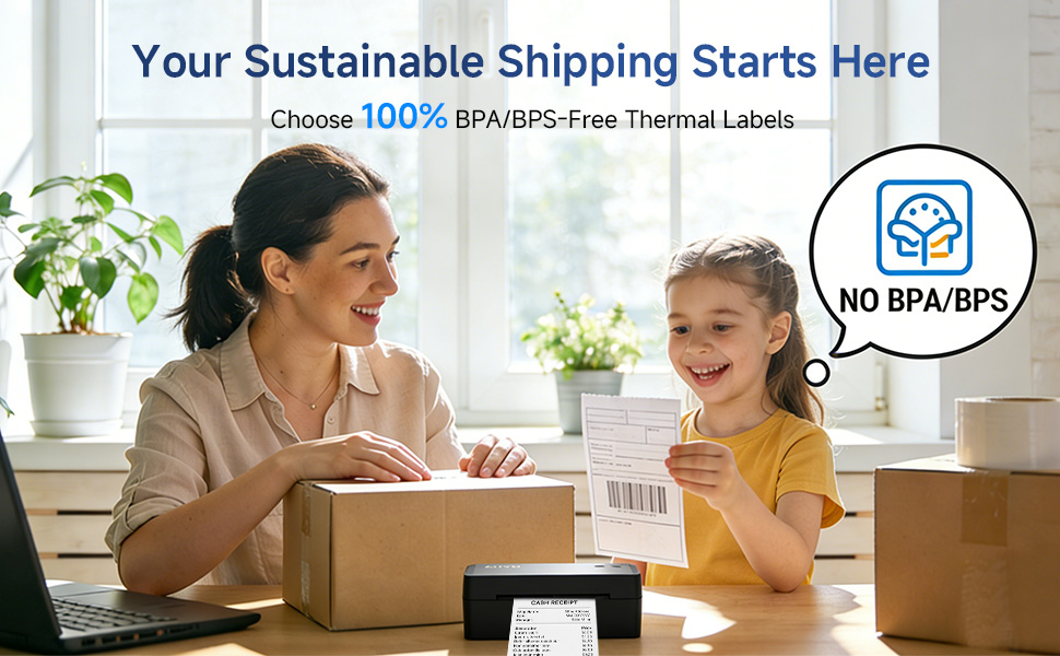 commercial thermal labels BPA-free 4x6 for Home office