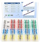 350 Pcs Solder Seal Wire Connectors Heat Shrink Butt Connectors Kit Marine Waterproof Wiring Elec...