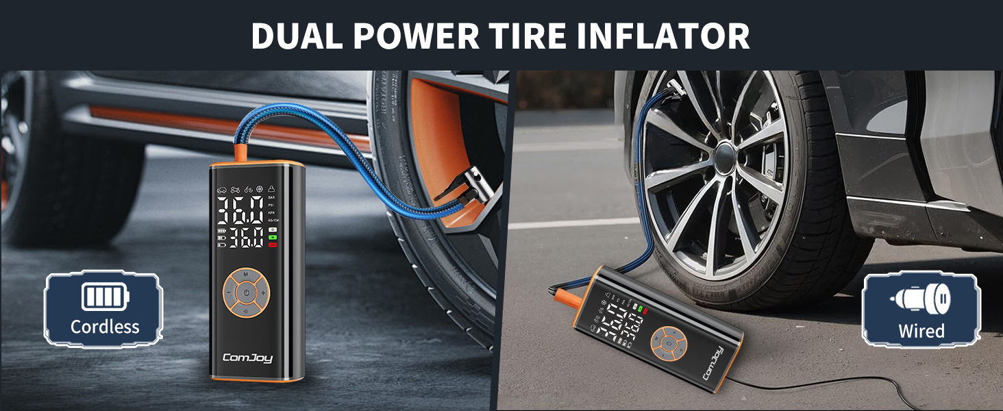 portable tire inflator for car