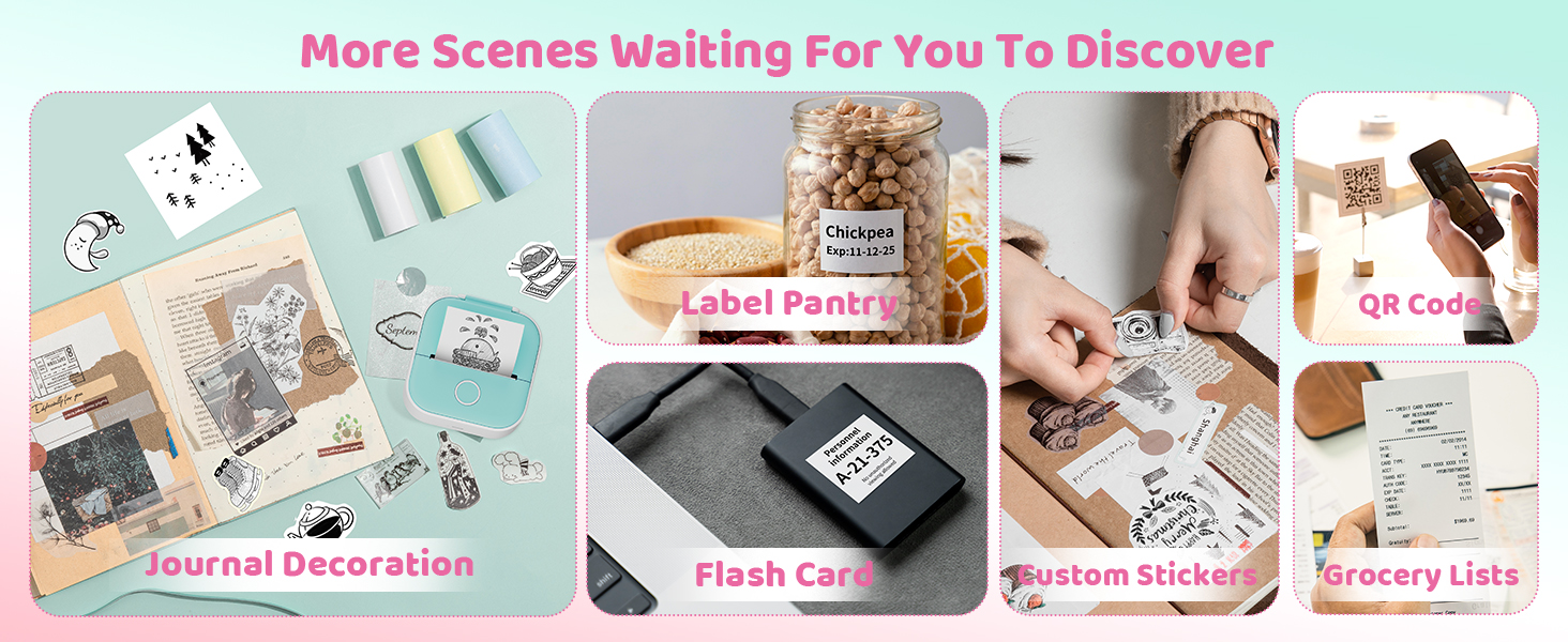 mini sticker printer T02