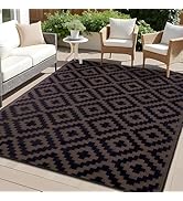 OLANLY Waterproof Outdoor Rug 5x8 ft, Plastic Straw Rug for Camping, RV Mat Outside, Outdoor Carp...