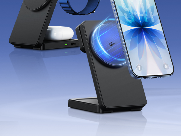 CIYOYO 15W Fast Magnetic Charger Stand for Your Apple Ecosystem