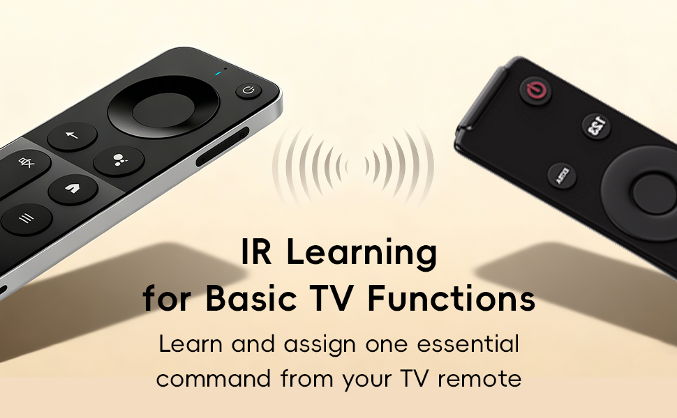IR LEARNING FOR BASIC TV FUNCTIONS