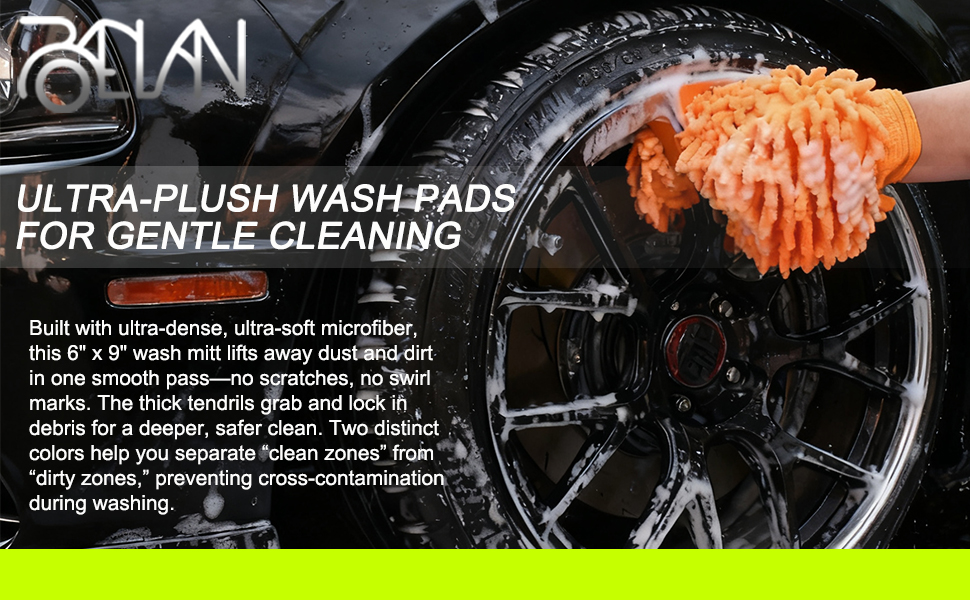 ultra-plush wash pads for gentle cleaning