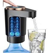 Cozycharm Water Jug Pump for 5 Gallon Bottle – Portable Electric USB-C Charging Dispenser, Dual P...