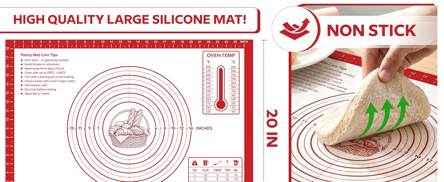 Silicone Baking Pastry Mat Extra Large