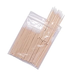 Wood Cotton Buds Swabs Ear Clean Stick
