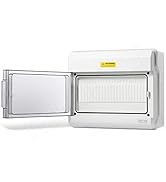 QILIPSU 12 Way UL94-V0 Circuit Breaker Box IP65 Waterproof PC/ABS Alloy Plastic MCB Panel Solar P...