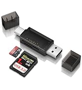 Sd Card Reader 2-in-1 for iPhone 16 17 Air, USB C Dual Slot Memory Card Reader for Digital Camera...