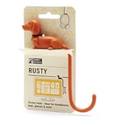 Monkey Business Rusty The Dog Tail Hook for Computer Screen, Desk Headphone Hanger Organizer Deco...