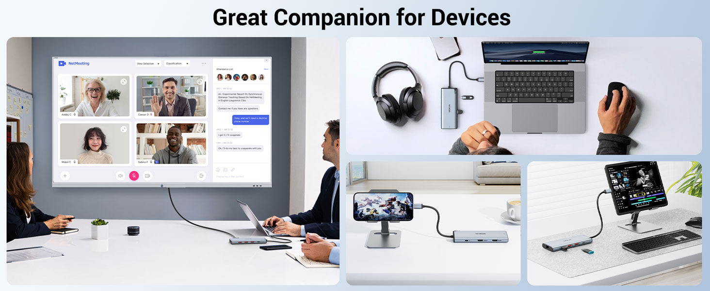 10Gbps USB C Splitter for Laptop