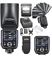 GODOX V100 S GODOX Flash for Sony – Global Shutter,Touchscreen Control,100W TTL Camera Flash GODO...