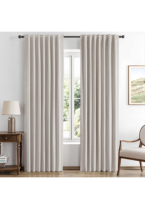 cream curtains