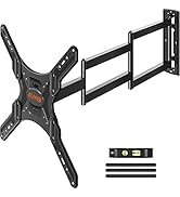 ELIVED Long Arm TV Wall Mount for Most 26-65 Inch TVs, 37.4 Inch Long Extension TV Mount Swivel a...