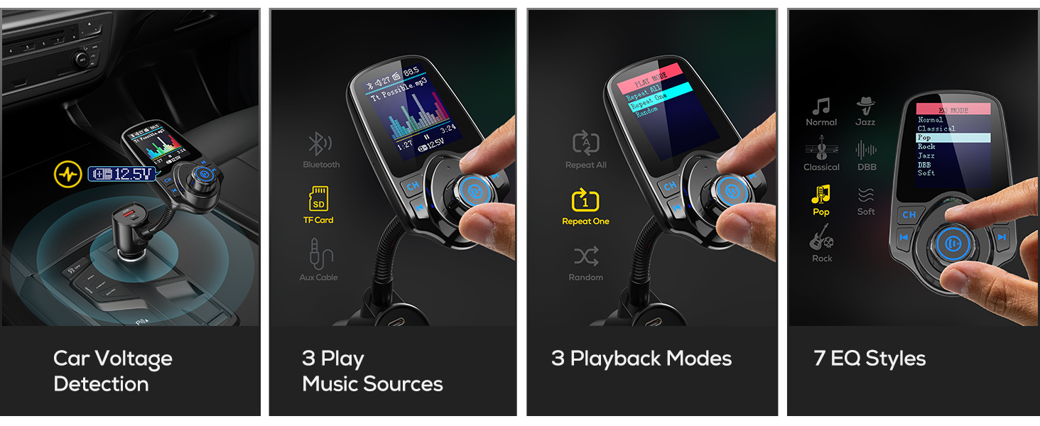 bluetooth fm transmitter for car