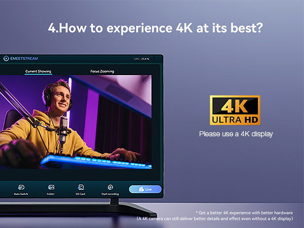 How to experience best 4K