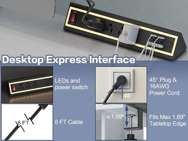 Power Strip?Surge Protector?Charging Station?Desk Clamp?USB Hub?PD Fast Charging