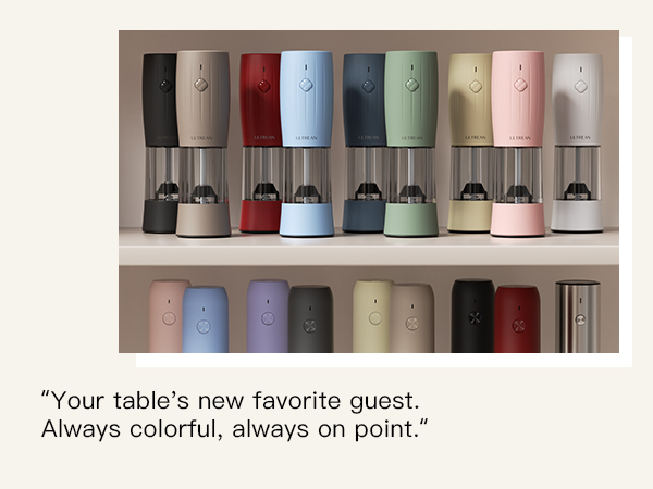 electric salt and pepper grinder set