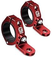VAZESWIN 2 PCS UTV Whip Mounts, Sturdy UTV Flag Mount, Aluminium Alloy Whip Light Mount, 360° Rot...