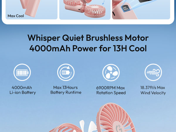 Portable Handheld Mini Fan