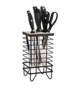 knife holder knife block organizer kitchen countertop knife storage rack sharpening rod chef knive