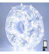 MYGOTO LED String Lights, 165FT 500LED 30V Plug in Waterproof String Lights with 8 Modes for Indo...
