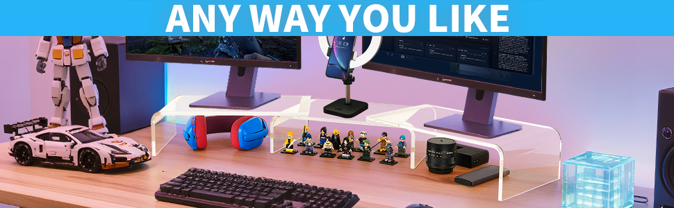 acrylic monitor stand