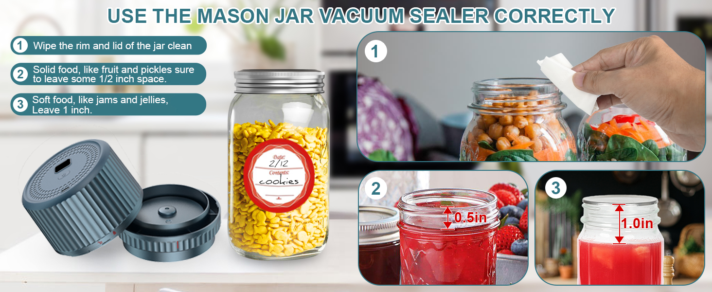 dry canning vacuum sealer for jars
