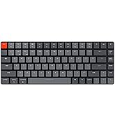 Keychron K3 Version 2, 84 Keys Ultra-Slim Wireless Bluetooth/USB Wired Mechanical Keyboard with W...