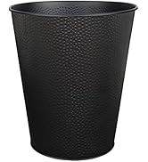 Wastebasket for Bedroom, Bathroom, Trash Can 6 Liters, Black, Stainless Steel